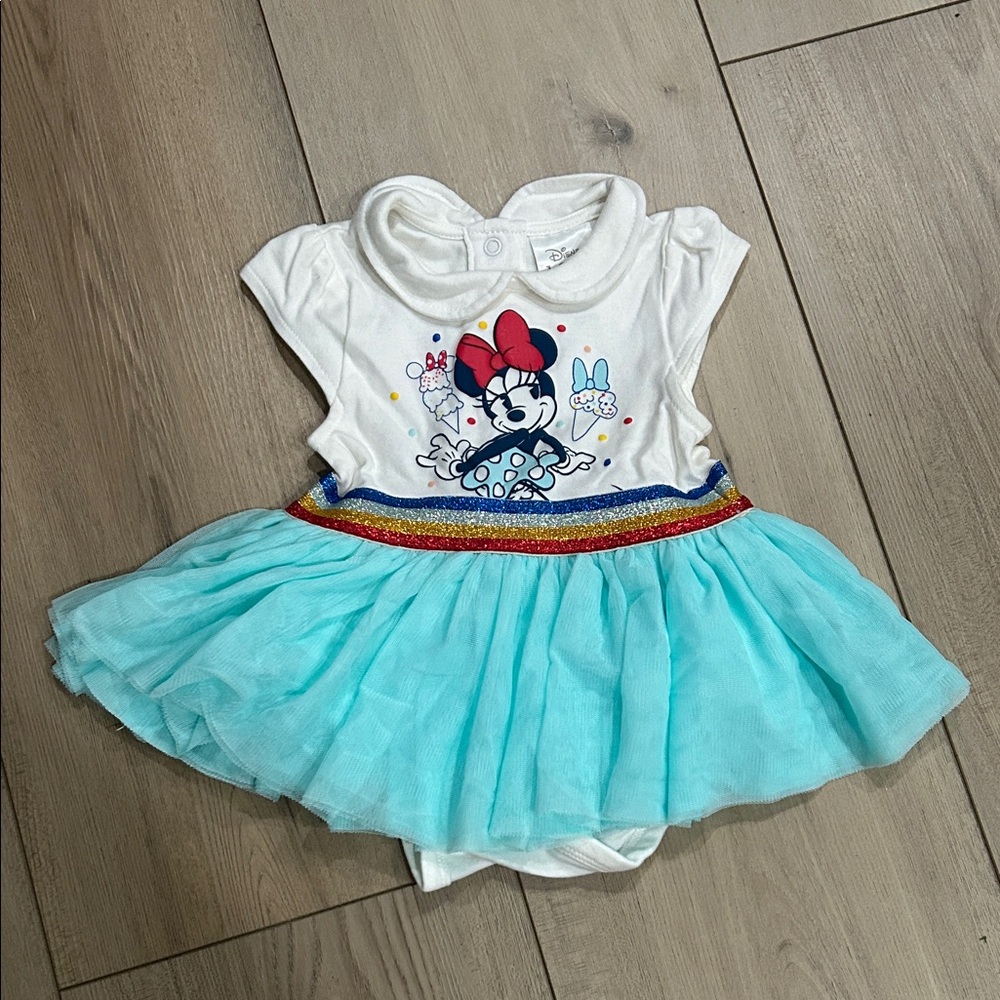Disney Minnie Mouse Dress with Red and Blue Accents